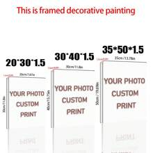 1pc Customizable No Frame Canvas Poster, Couple & Lovers Picture, Perfect Gift For Weddings, Anniversary, Valentine's Day, Home Decor, Custom Poster, Posters, Room Decor. Optional Frame,Slow Summer Living,Personal Items