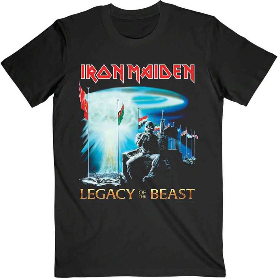 Iron Maiden Two Minutes To Midnight T Shirt - Black - View 1