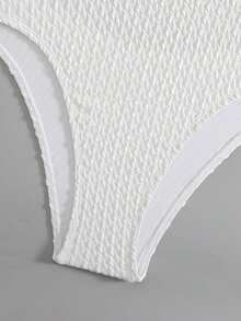 Fashionable European And American Style Backless Spaghetti Strap One-Piece Swimsuit With Ring Metal Strap Detail, Sexy & Stylish Beach Swimwear For Women