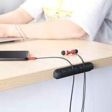 3 Peças Organizador de Cabo de Silicone com Vários Slots, Organizador de Cabo Autoadesivo para Energia, Mouse, Fone de Ouvido e Carregamento de Celular - Ideal para Escritório, Casa, Carro, Dispositivo de Enrolamento, Suporte de Fio para Criado-Mudo, Acessório