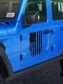 Truck Off-Road Rear Trunk Stripe Decal Sticker, Large Car Body Sticker - Black - View 5