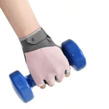 1 Coppia di guanti da fitness per donna, mezze dita, per arrampicata all'aperto, ciclismo, assorbimento degli urti, anti-calli, antiscivolo, traspiranti e durevoli, adatti per palestra, sport, esercizi domestici, pugilato, uomo e donna