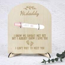 1 set Marco de fotos de madera para ultrasonido para el anuncio de embarazo o decoración del nacimiento del bebé, decoraciones familiares para baby shower, regalo de baby shower, regalo de Pascua, cosas para niñas/niños