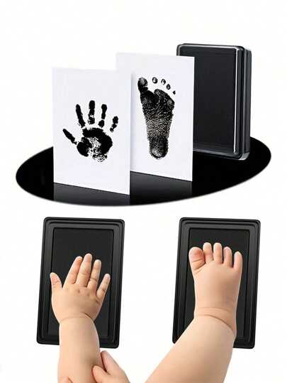 1pc Create Lasting Memories With This DIY Hand And Footprint Kit - Perfect Child Shower GiftOffice, School, Drawing,Student,Markers,Stationery,Boys,Girls,School Supplies
