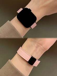 1pc Retro Leather Magnetic Watch Strap , Compatible With 38/40/41/42/44/45/49mm Ultra/Ultra2/SE/SE2/9/8/7/6/5/4/3/2/1 Compatible With Apple Watch As A Gift For Students Returning To School