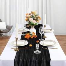 120-Inch (10ft/304.8cm) Purple Easter Cheese Cloth Bohemian Country Cheesecloth Tablecloth, Spring Decor For Weddings, Parties, Birthdays, Home - Multicolor - View 24