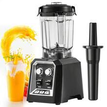 Professional Blender, Commercial Countertop Blenders, 68 Oz Glass Jar Blender Combo, Stainless Steel 3 Functions Blender, For Frozen Drinks, Shakes, Smoothies, Peree, And Crush Ice, Black - Three functions black - 查看 8