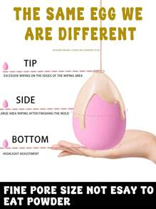 10pcs Professional Makeup Sponge Set, Sponge Blender, Blending Makeup And Beauty Tool, Reusable Makeup Sponge Set, Multifunctional Tool, Latex-Free Dual-Use Foundation Cream, Suitable For All Skin Types, Designed For Contours
