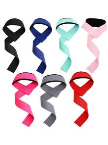 Weightlifting Straps Anti-Slip Silicone Lifting Wrist Straps Strength Training Deadlifts Crossfit Hand Grips Wrist Support Gym Gym Wristbands Accessories - Multicolor - View 12