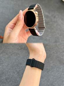 Dây đeo đồng hồ silicon từ tính 18mm, 20mm, 22mm, tương thích với Samsung Galaxy Watch 3/4/5/6, GT4/3 và các thương hiệu khác. - Nhiều màu - Xem 3