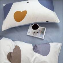1 pièce/2 pièces de nouvelle housse d'oreiller, housse d'oreiller style enveloppe amicale pour la peau, sans agent de blanchiment optique, absorbant l'humidité, douce, lavable, antibactérienne, épaisse, linge de lit chaud pour la chambre à coucher, la chambre d'amis, le dortoir, la chambre des enfants, toutes saisons