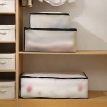 Sac de rangement pour vêtements de très grande capacité, multifonctionnel, étanche à la poussière, à l'humidité, respirant, portable et pliable | Un outil magique pour organiser les courtepointes, les vêtements et les couvertures, adapté à une utilisation dans les chambres, les armoires, les voyages, les déménagements, les salles de stockage et d'autres scénarios. C'est une aide pratique pour la maison qui permet d'économiser de l'espace, est facile à nettoyer et est disponible dans une variété de tailles pour répondre à différents besoins de stockage. C'est une solution de rangement idéale pour optimiser la vie à la maison.
