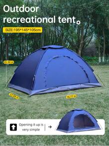 Tente de camping portative et simple, en plusieurs couleurs, pour le parc, la plage, le pique-nique, le parasol. Facile à installer, peut être utilisée par 2 personnes. Tente de camping pliable, résistante aux UV, anti-moustiques, légère, avec sac à main. Tente de pêche.