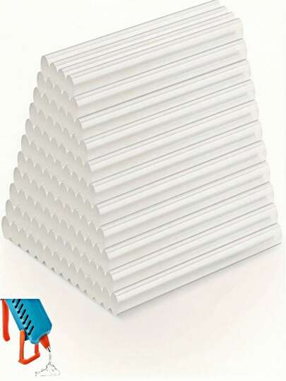 100 unidades de mini bastões de cola quente ultratransparente, 0,27" x 3,95" adesivo transparente suave, inodoro, resistente, compatível com a maioria das pistolas de cola, faça você mesmo, artesanato, marcenaria, plástico, acessórios para ferramentas