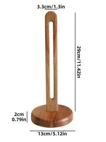 Cirelle 1 pieza Soporte de madera para rollo de toallas de papel, dispensador de pared para rollo de tejidos, estante de almacenamiento para película adherente y bolsas de plástico en la cocina, uso en cocina, esenciales de cocina Rama, uso en fiestas, comedor familiar, suministros para restaurantes de alta gama, regalo de inauguración de casa