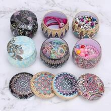 42 Peças/6 Conjuntos Kit de Fabricação de Velas com Potes Estampados, Tampas, Pavios, Adesivos e Suportes - Perfeito para Artesanato DIY, Presentes de Natal e Armazenamento, Suprimentos para Fabricação de Velas