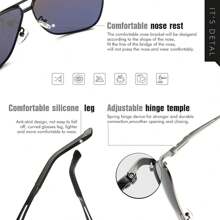 Retro Men's Pilot Metal Polarized Fashion Glasses Fashion Elegant Fashion Glasses Popular Mirror Stylish Lens Driving Bicycle Outdoor Activities Fishing Sports Fashion Glasses For Summer Beach Vacation,Outdoor,Travel