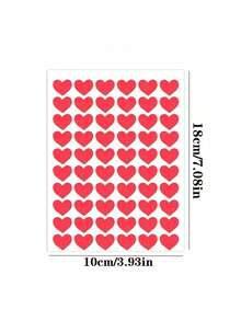 3000/1200/600 件心形贴纸红心贴纸闪光小迷你心形贴纸适用于装饰爱心贴纸奖励情人节婚礼母亲节信封礼盒、小学奖励、返校
