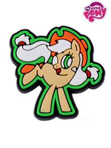 MY LITTLE PONY 1pc/12pcs My Little Pony Cute Cartoon Character Twilight Sparkle, Rainbow Dash, Pinkie Pie, Fluttershy Jelly Shoes, Shoe Flower & Shoe Charms