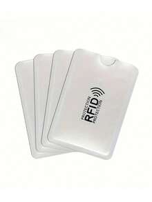 10 piezas de fundas protectoras contra escaneo, magnéticas, antirrobo y antiescáner RFID/NFC, de aluminio, para proteger tarjetas bancarias y de identificación - Multicolor - Ver 8
