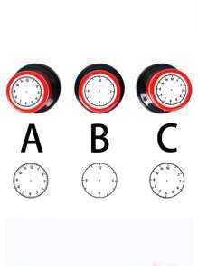 1pc/ Educational Clock Pattern Stamp Toy For Teaching Time Telling, Ideal For Teachers And Students