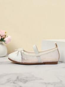 Ballerine traspiranti per ragazze, nuove scarpe da principessa estive, scarpe da ballerina piatte e dolci con perline, scarpe Hanfu per esibizioni - Bianco - Visualizzare 5