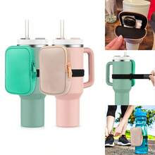 1 gói Túi đựng bình nước đựng phụ kiện cốc, Túi đeo hông đựng cốc 40OZ, Túi đựng cốc tập thể dục ngoài trời đựng điện thoại, thẻ, chìa khóa, ví, Đa năng, Nhỏ gọn, Thể thao - Nhiều màu - Xem 3
