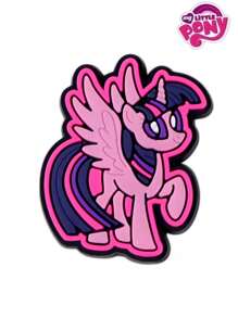 MY LITTLE PONY 1pc/12pcs My Little Pony Cute Cartoon Character Twilight Sparkle, Rainbow Dash, Pinkie Pie, Fluttershy Jelly Shoes, Shoe Flower & Shoe Charms