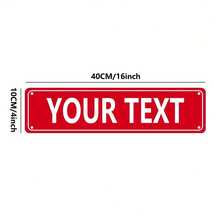 1pc Personalized Metal Street Sign, Custom Text, Wall Mountable, No Power Needed, Suitable For Indoor/Outdoor Use, Perfect For Christmas, Halloween, Easter, Thanksgiving - Signboard,Chic Design - Multicolor - View 13