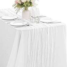 120-Inch (10ft/304.8cm) Purple Easter Cheese Cloth Bohemian Country Cheesecloth Tablecloth, Spring Decor For Weddings, Parties, Birthdays, Home - Multicolor - View 21