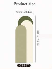 8 couleurs au choix, 20,47 * 55,1 pouces / 20,47 X 46 pouces - 1 pièce Autocollants muraux de style de décoration en arc pour le salon, le canapé, l'arrière-plan de la table de chevet. Élément géométrique bohème autoadhésif pour papier peint - Multicolore - Voir 10
