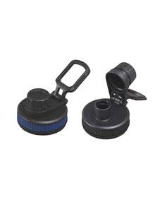 1 个替换盖，适合 12/16/18/22/32/40/64 盎司水瓶，2.28 英寸宽口，可重复使用的翻盖饮水盖，返校用品 - 彩色 - 查看 12