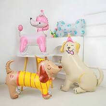 20 bóng bay giấy bạc trang trí tiệc sinh nhật hình chó cưng, chó Husky/Dachshund/Bulldog/Poodle/Labrador/Shepherd và nhiều giống chó khác, hình thú cưng, thiết kế hình bàn chân, xương, thích hợp để trang trí tiệc theo chủ đề thú cưng, trang trí kỷ niệm, tiệc sinh nhật, trang trí bóng bay, tiệc trà ngoài vườn, trang trí mùa cưới, trang trí tốt nghiệp năm 2025, ngày của mẹ, chó vui vẻ, quà tặng tiệc, đồ dùng tiệc tùng, trang trí phòng, giáng sinh - Bóng bay thú cưng - Xem 9
