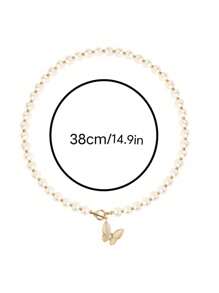 1 Peça Elegante Colar Pingente Geométrico de Borboleta da Moda, Adequado para Mulheres em Qualquer Ocasião, Ótimo para Presente do Dia das Mães