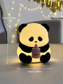 1pc Panda Nightlight, Cute Panda Decor For Living Room, Bedroom, Ideal Desk Decor Gift, Desk Lamp - Multicolor - View 14
