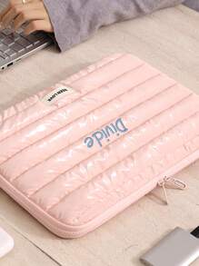 1pc Personalized Fashion Lightweight Handbag Inner Liner, Custom Embroidered Laptop/Tablet Sleeve Compatible With IPad, 13/14 Inch Notebook, Highly Attractive Portable Computer Bag, Suitable For Daily Carry And Gifting Compatible With Macbook