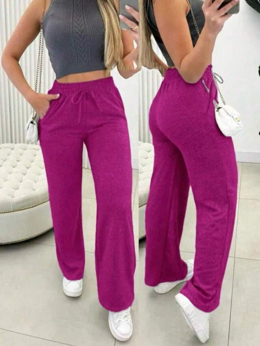 Women's Lanzinha Pants Winter Fashion Pantaloons - 紫色寬褲 Lanzinha - 查看 1