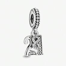 1 Piece Of Birthday/Anniversary Series Charm Silver Plated FIT Bracelet Necklace DIY Jewelry Birthday Gift Anniversary Gift