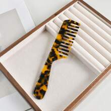 1 Stück Mehrfarbig Breitzahn Haarbürste aus Acetatplastik mit Griff, 18 cm tragbarer Haarstyling-Kamm, geeignet für verschiedene Anwendungen, niedliches Pflege-Werkzeug-Geschenk, Lässig