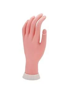 Right Hand Flexible Fingers Nail Art Practice Model, Fake Hand Display Model For Nail Art Creation, Left Hand Nail Art Tool - Multicolor - View 9