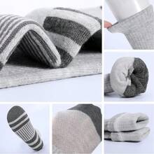 1 Par / 5 Pares / 10 Pares / 15 Pares / 20 Pares Meias Masculinas de Cano Médio, Meias Unissex Antimicrobiana, Absorventes de Umidade e Respiráveis, Adequadas para Corrida, Exercícios, Jogos de Bola, Ciclismo e Uso Diário