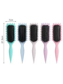 1 件装 Define 充气空气卷发器，丰盈波浪发型器按摩梳，家庭使用 - 彩色 - 查看 3