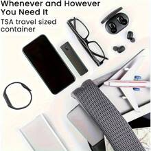 1 Set Of Cleaning Solution And Ultra-Fine Fiber Cloth - Portable Spray And Wipe For Phones, Computers, Glasses - TSA Compliant Size, Alcohol And Ammonia-Free (Empty Bottle, No Liquid)