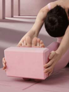 1pc High Density Yoga Block, Dance Practice Auxiliary Tool, Foam Brick For Stretching - Multicolor - View 4