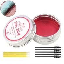 3pcs Eyelash Lifting Gel Tool Set, Includes Solid Eyelash Lifting Gel, Eyelash Lifting Wand With Brush, No Glue Needed For Lifting Eyelashes And Eyebrows Shaping, Comes With Integrated Eyelash Curler Pad And Tool Brush To Speed Up Curling (10g) - Hot Pink - View 3