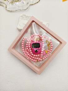 1pc Finger Ring Counter For Praying With Rhinestones, Muslim Prayer Beads & Tasbih Bracelet Set
