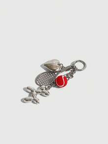 INS 风格，前卫时尚，钥匙链，汽车钥匙扣，百吉饼饼干吊饰，算盘吊饰，大眼猫吊饰，钥匙链，编织装饰腕带，适合女士、女孩、办公室、学校，送给她的小礼物，提升您的风格 - 彩色 - 查看 2