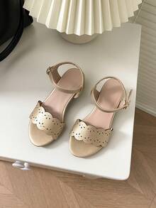 Classic & Fashionable Children Princess Heels, Simple & Practical Multifunctional - Gold - View 3