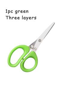 1/2 件多功能不锈钢切菜器、绞肉机、3 层/5 层葱剪、紫菜切碎器、强力多层厨房香草剪刀，非常适合切洋葱、蔬菜和香料 - 彩色 - 查看 13