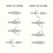 Set 4.0mm White  Classic Tennis Bracelet 6.5-8.5 Inches, Unisex, Festive Anniversary Gift - 7吋 - 查看 8